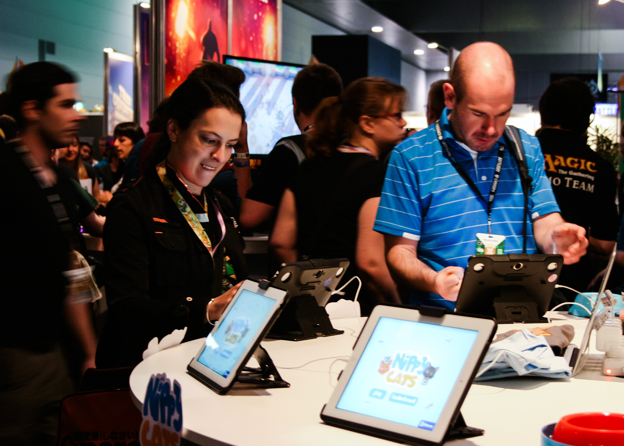 PAX Aus - Melbourne 2014 - People playing Nippy Cats