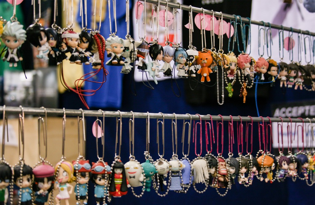 Brisbane Supanova 2014 - Anime keyrings and phone chains