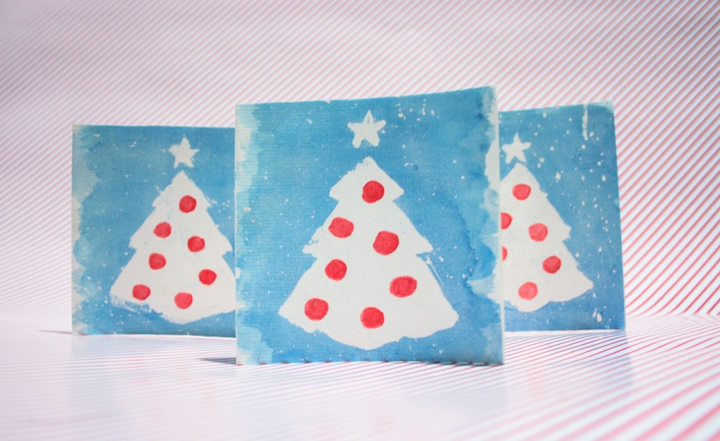 Watercolour Christmas cards