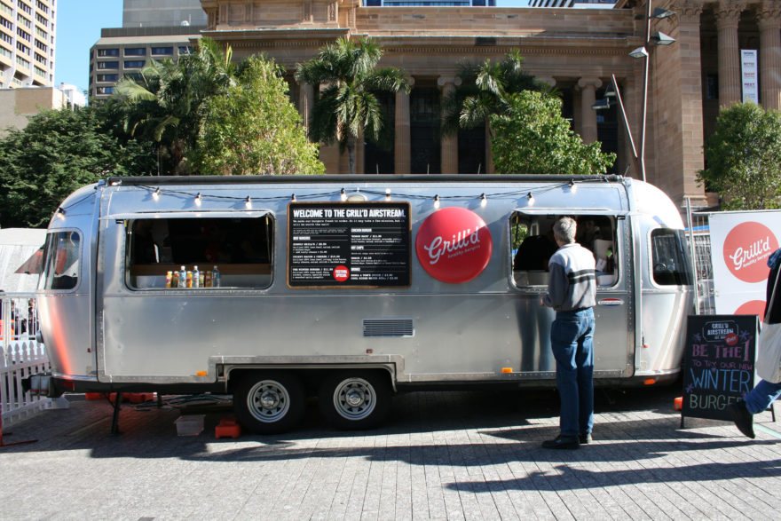 Grill'd trailer at the Brisbane Winter Festival