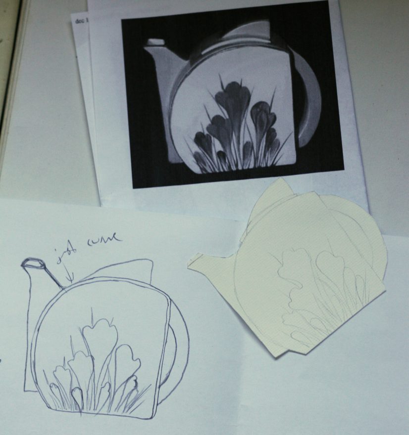 Clarice Cliff Card WIP