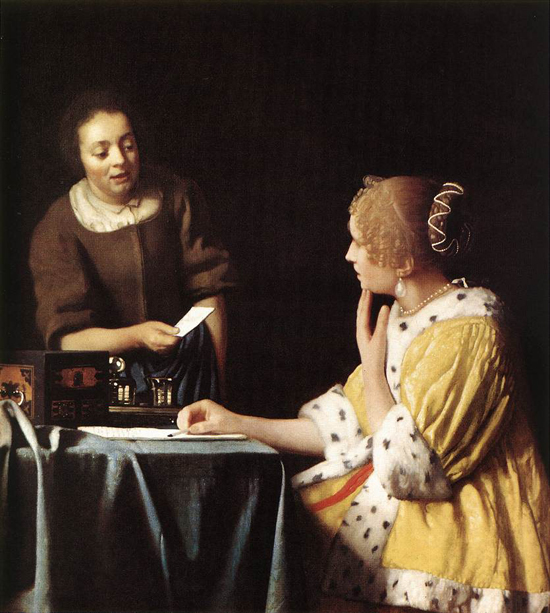 Vermeer - Lady with Her Maidservant