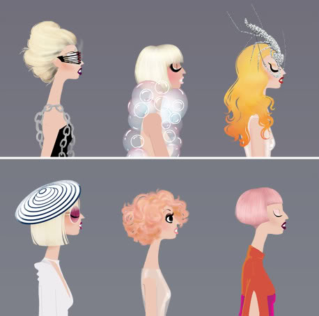 Adrian Valencia - Lady Gaga side profile series