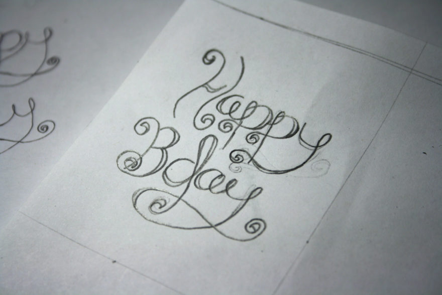 February Birthday Cards - Typography card - final draft