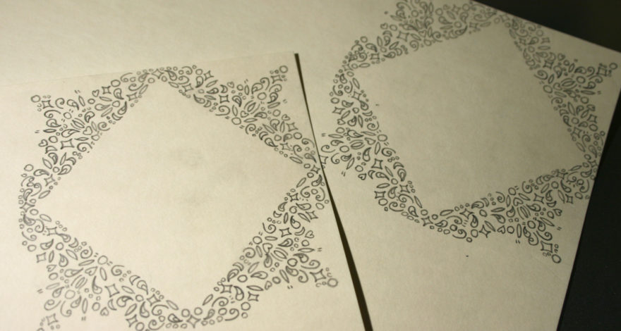 Comissioned Handmade Birthday Cards - Second Tracing