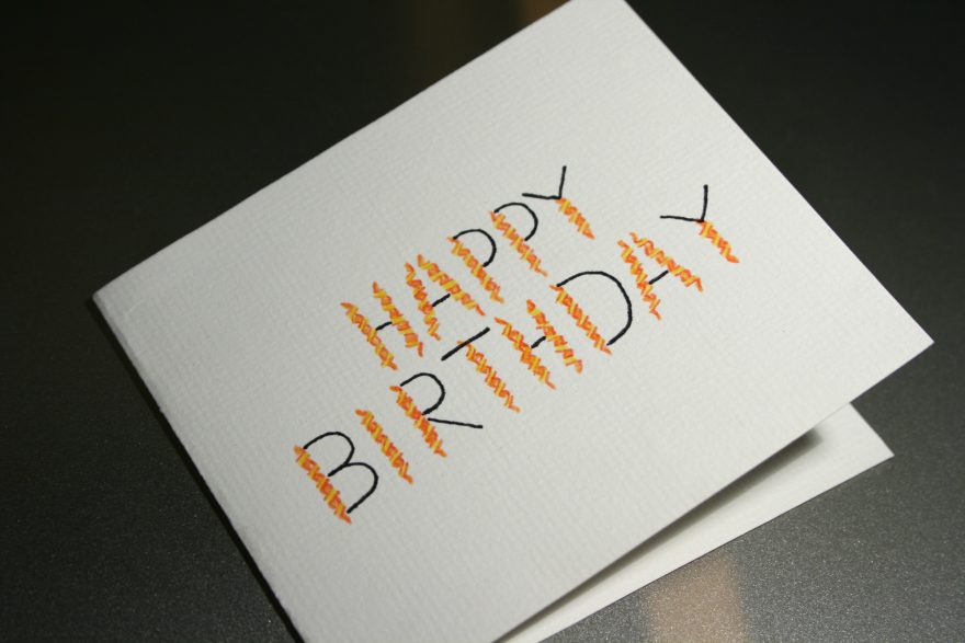 Dad's Birthday Card - Finished Card