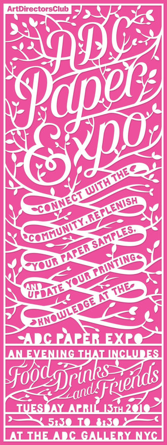 Jessica Hische - ADC Paper Expo Poster