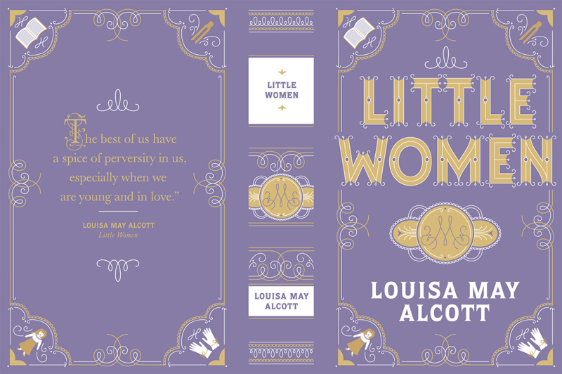 Jessica Hische - Little Women Book Cover from Barnes & Noble Classics