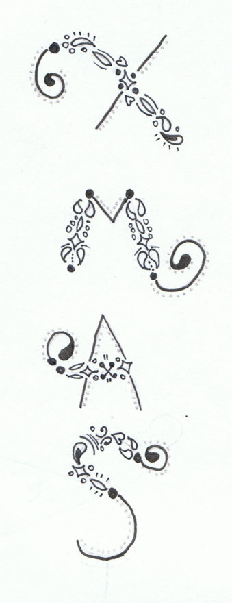 Sketchbook - Christmas typeface