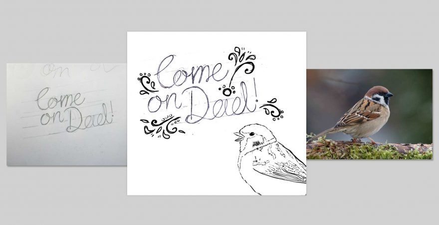 Father's Day Card - Original Sketch