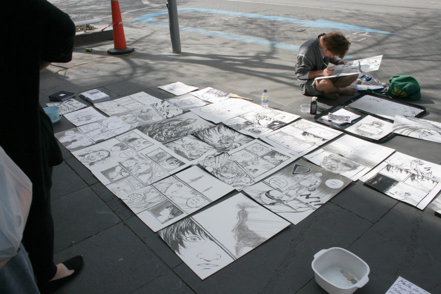 Melbourne September 2012 - Manga Artist Taka art works