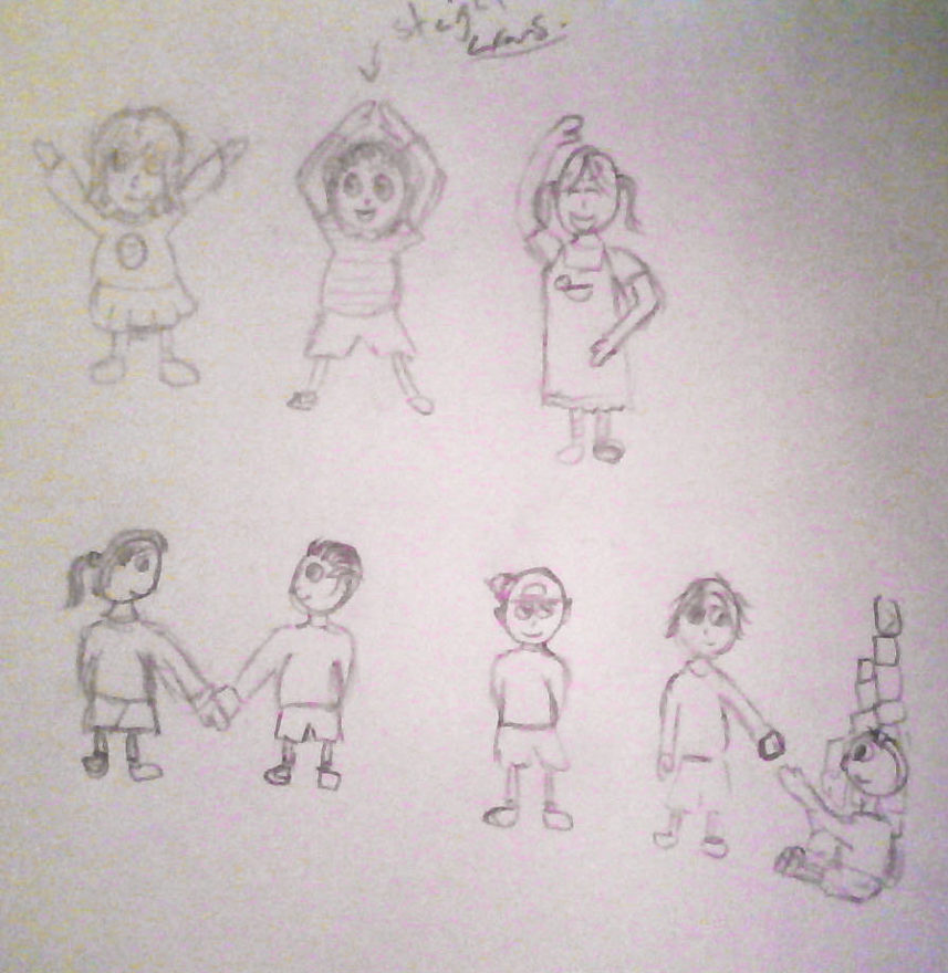 November Birthday web-pages - Yasmin's web-page artwork sketch