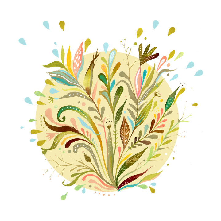 Favourite Artists - Floral Painting by Katie Daisy