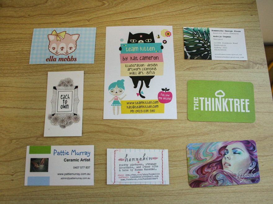 All the cards I picked up during my visit