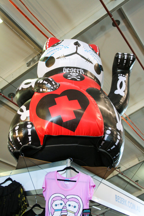 Supanova Brisbane 2013 - Cat blow-up above the Berserk booth