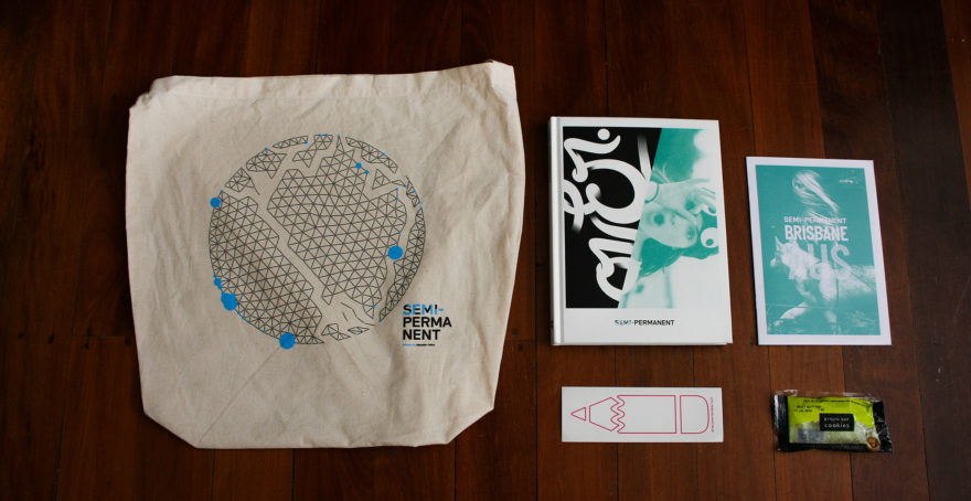 Semi-Permanent - Brisbane 2013 - The SP bag and its contents