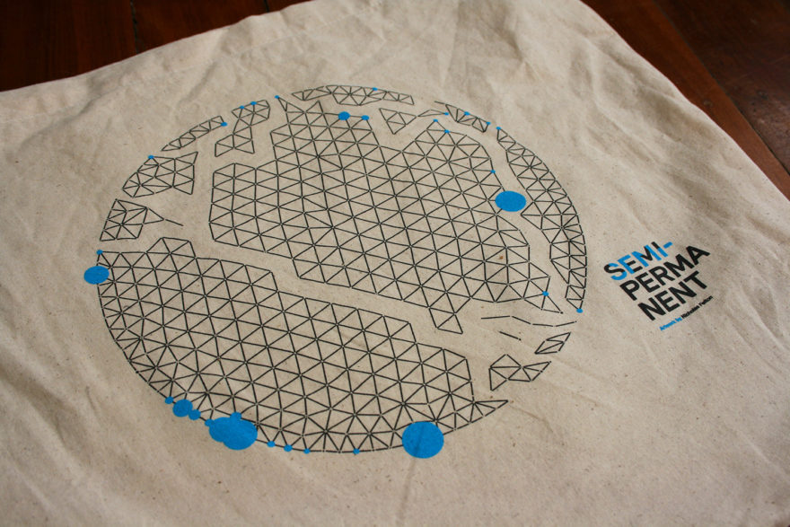 Semi-Permanent - Brisbane 2013 - Artwork on the SP Bag by Nicholas Felton