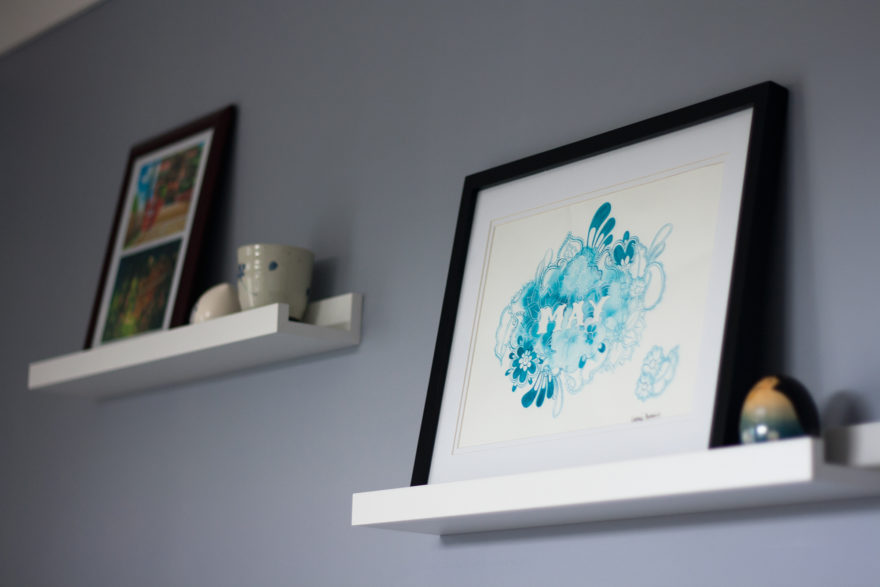 6 month catch-up - wall decor, illustration by Natalie Perkins