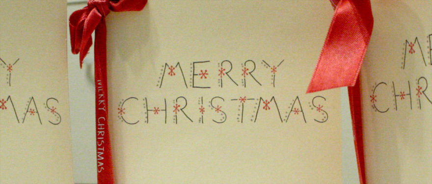 Handmade Christmas Cards header