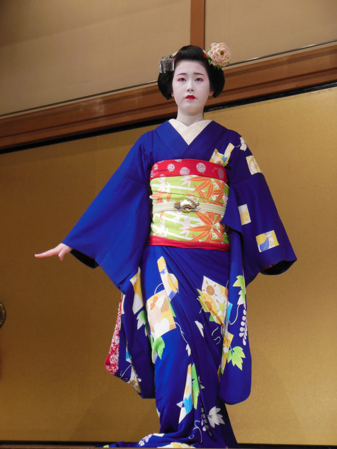 Japan Trip 2013 - Kyo Mai dance by a Maiko at Gion Corner in Kyoto