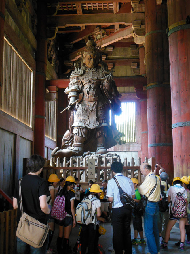 Japan Trip 2013 - One of the statues inside Todaiji Temple in Nara