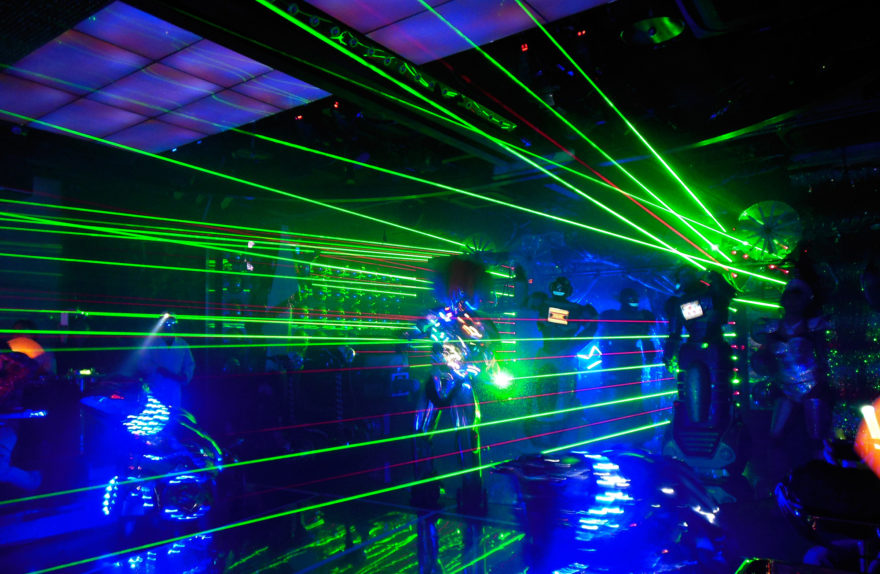 Japan Trip 2013 - Robots during the Robot Restaurant performance