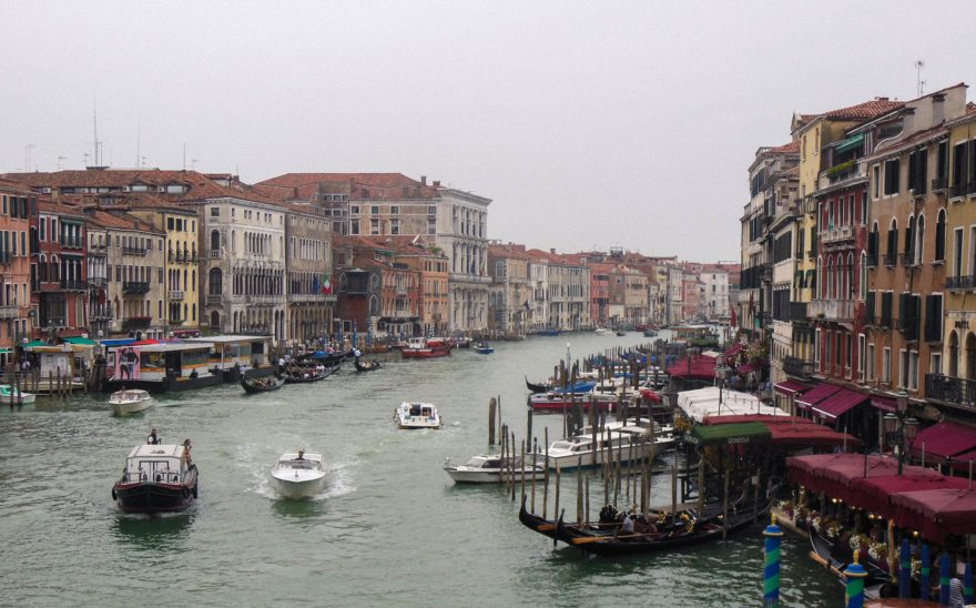 Venice - view from the Rialto bridge