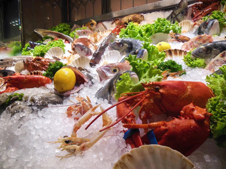 Venice - Seafood on display