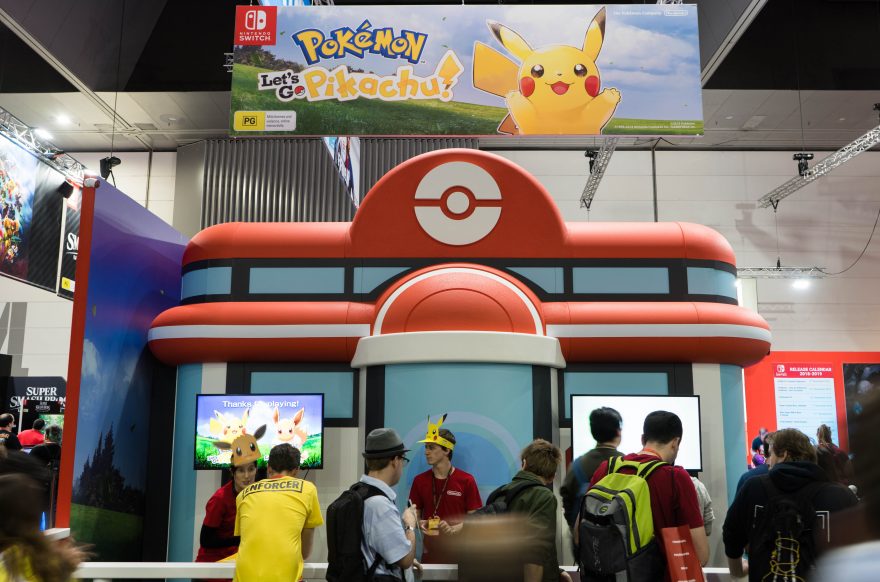 PAX Aus 2018 - Pokemon Let's Go Pikachu and Eevee entrance