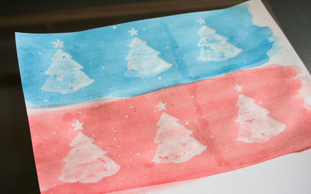 Watercolour gift tags - work in progress