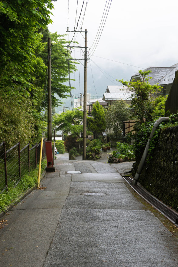 Walking to the hotel - Hakone, Japan