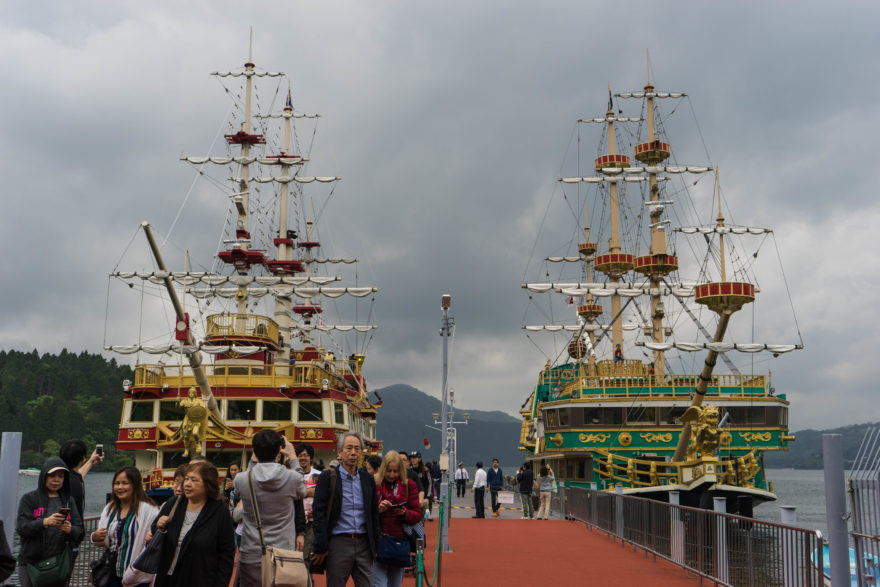 Lake Ashi Pirate Ships - Hakone, Japan