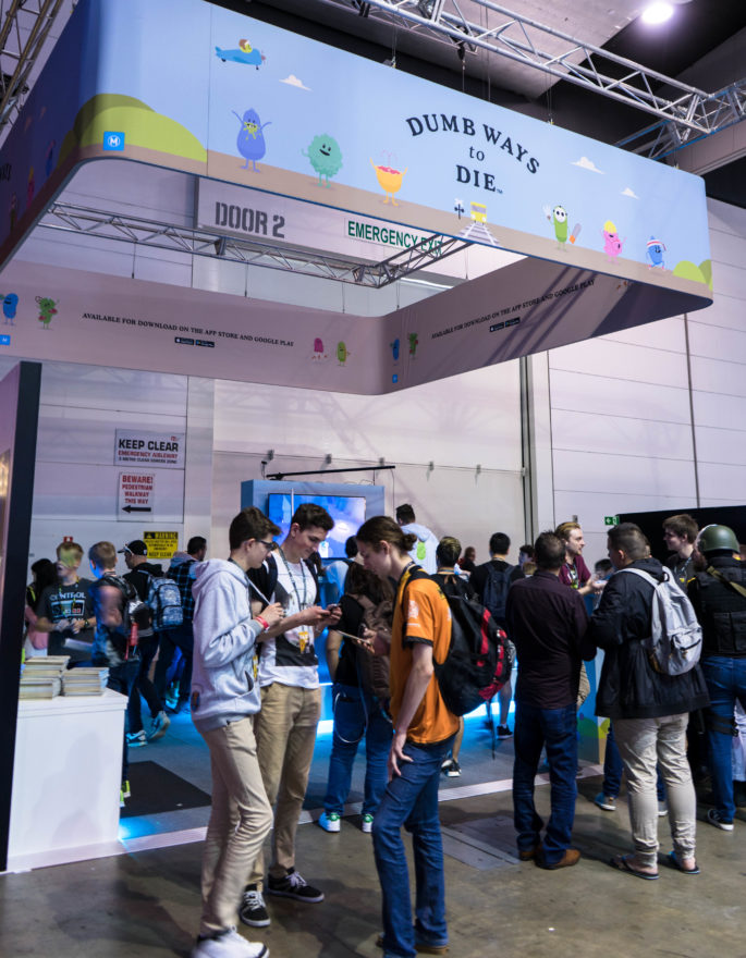 PAX Aus - Melbourne 2017 - Dumb Ways to Die booth