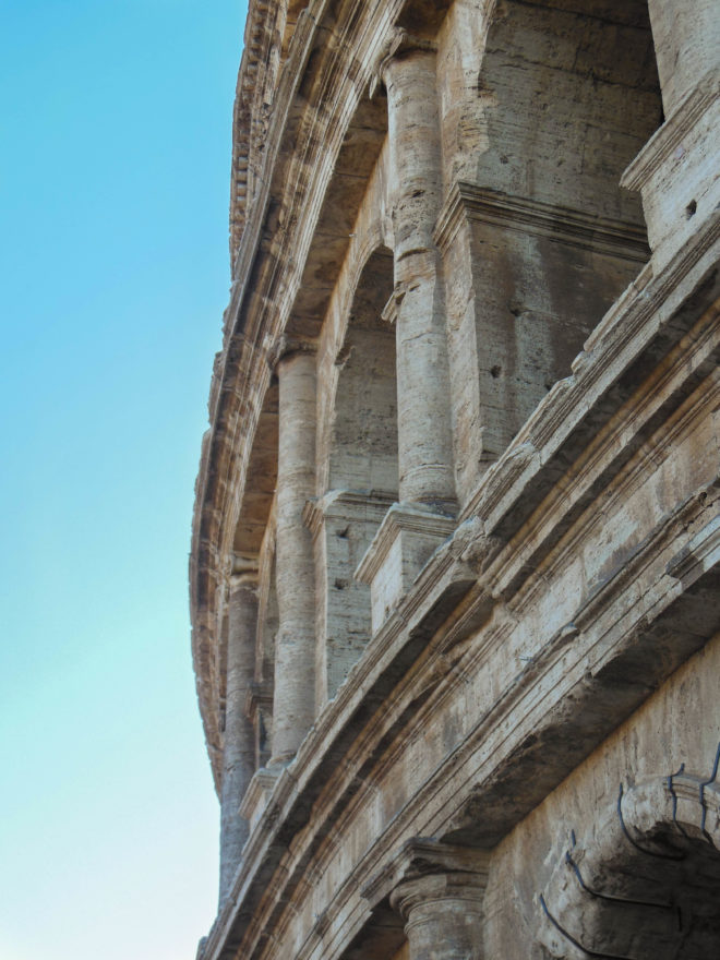 Rome - Colosseum in the morning detail