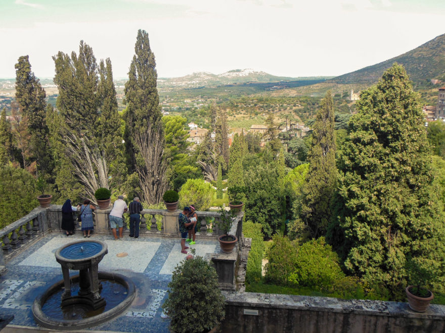 Italy - Tivoli fountains and gardens in Villa d'Este