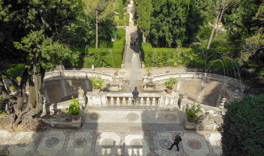 Italy - Tivoli fountains and gardens in Villa d'Este