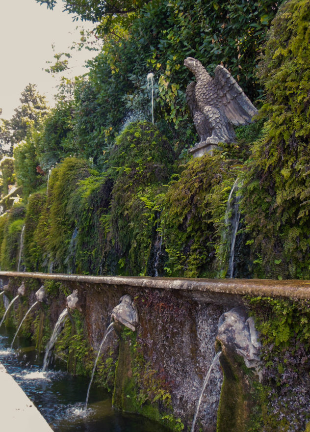 Italy - Tivoli fountains and gardens in Villa d'Este