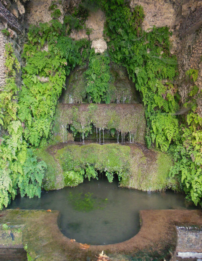 Italy - Tivoli fountains and gardens in Villa d'Este