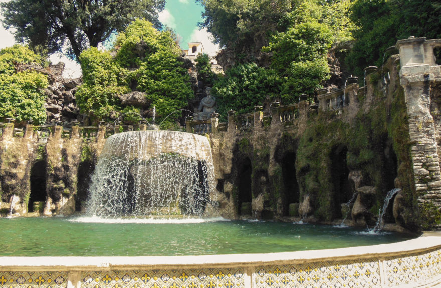 Italy - Tivoli fountains and gardens in Villa d'Este