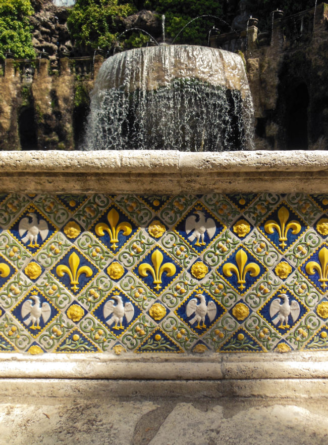 Italy - Tivoli fountains and gardens in Villa d'Este
