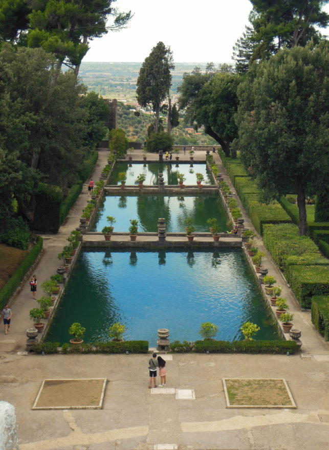 Italy - Tivoli fountains and gardens in Villa d'Este