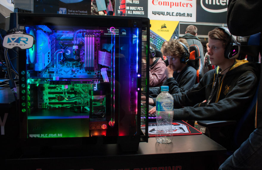 PAX Aus 2016 - Gaming desktop setup