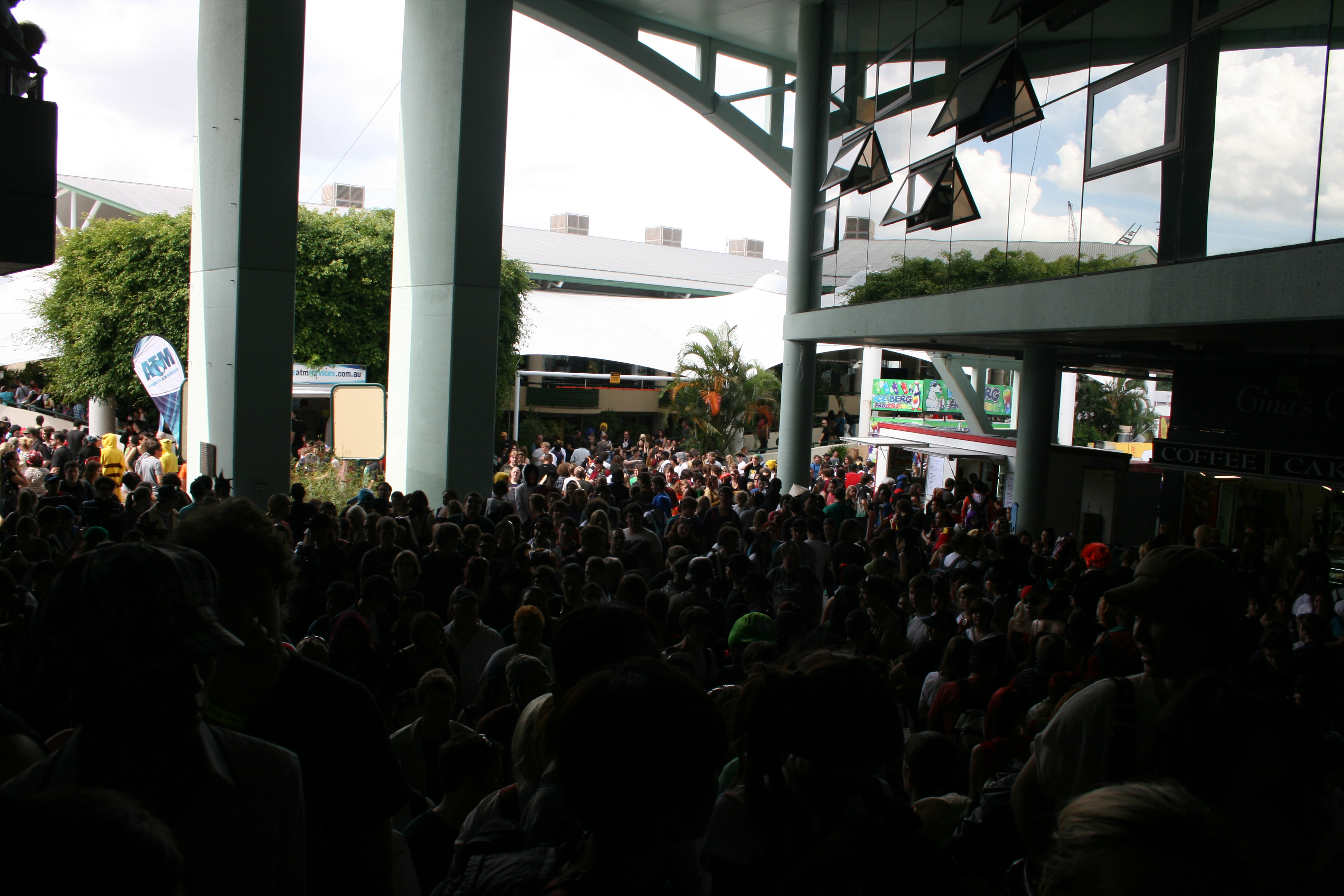 People Outside the RNA showgrounds