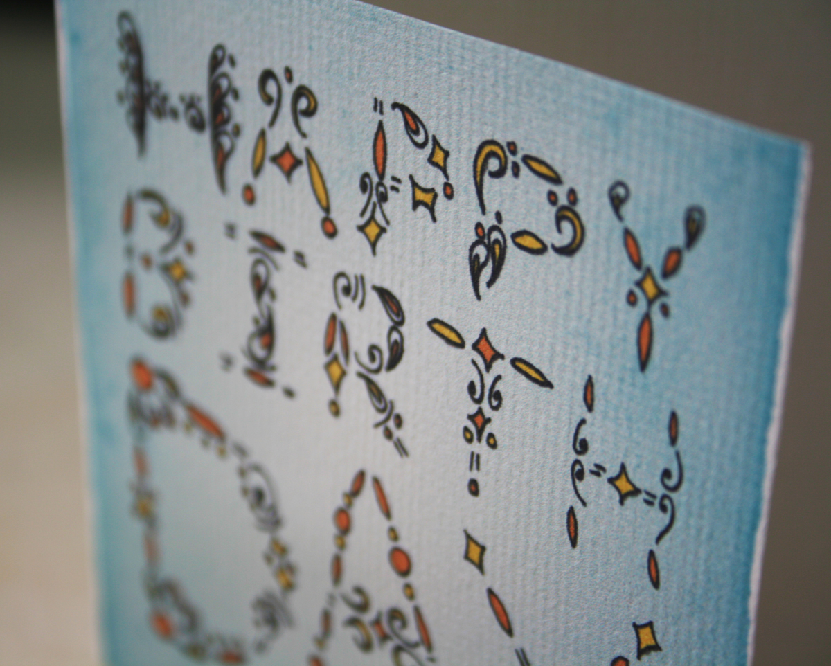 Detail of the Card and Texture