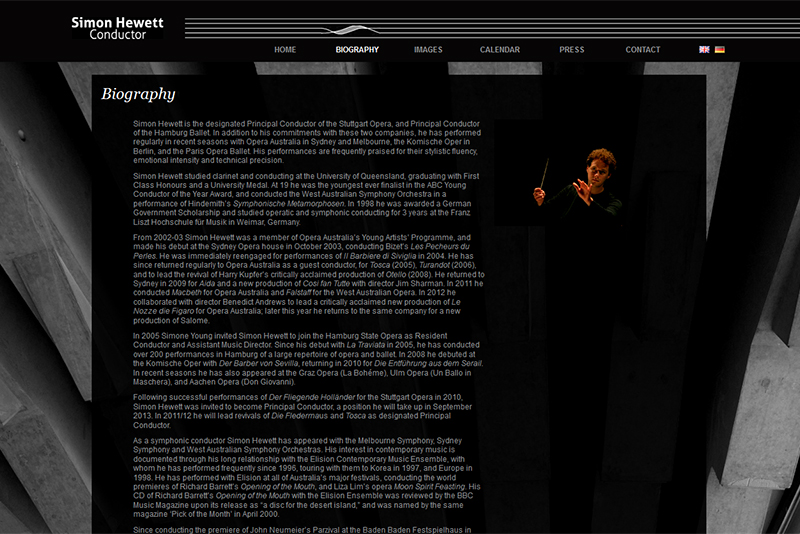 Simon Hewett Website - Biography